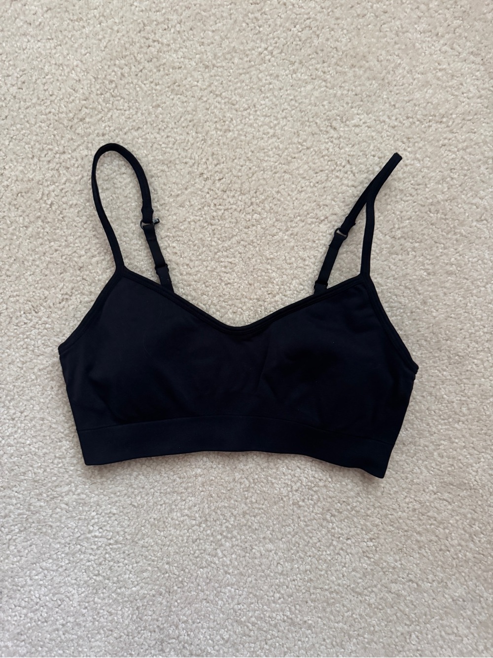 Athleta Black Strappy Sports Bra Size S